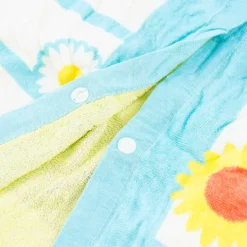 My Neighbor Totoro Sunflower Wrap Towel With Buttons
