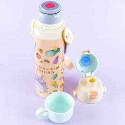 My Neighbor Totoro Vegetables Stainless Steel Bottle - Two-Way Lid