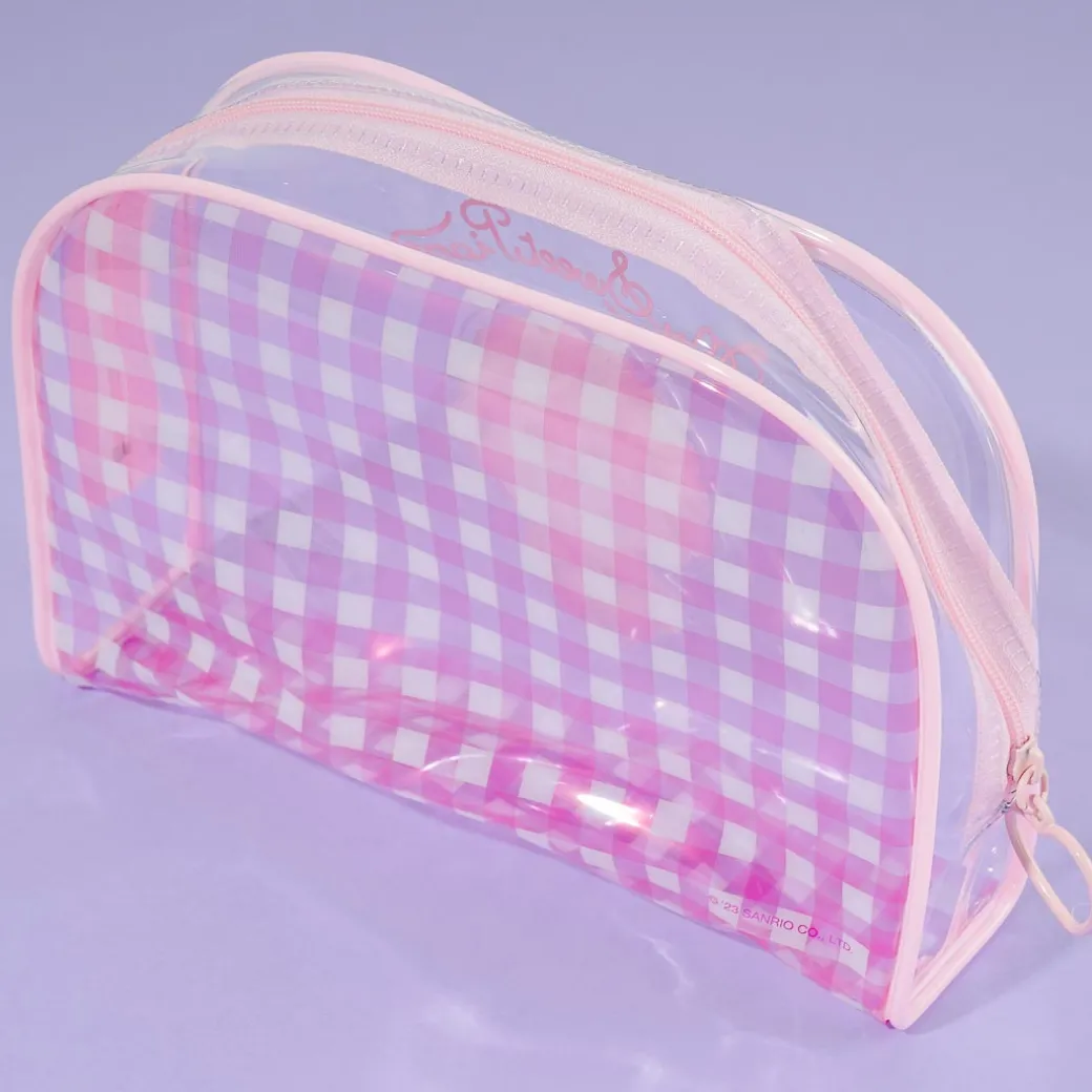 My Sweet Piano Checkered Clear Pouch