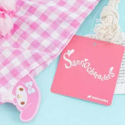 My Sweet Piano Checkered Drawstring Bag