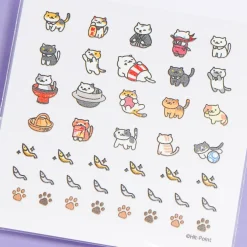 Neko Astume Rare Cat Nail Stickers