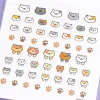 Neko Atsume Cat Face Nail Stickers