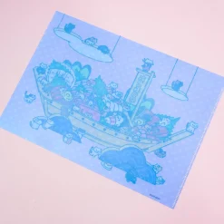 Neko Atsume Sushi Boat A4 File Folder