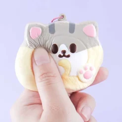 Nyan Nyan Roll Cake Squishy Charm - Ash