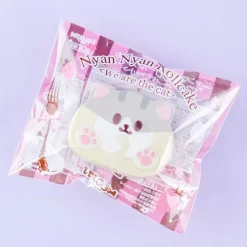 Nyan Nyan Roll Cake Squishy Charm - Ash