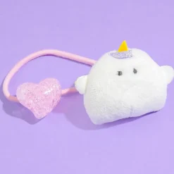 Obakenu & Glittery Heart Hair Tie