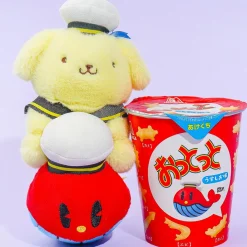 Ottotto x Sanrio Characters Plushie Charm & Crackers - Pompompurin
