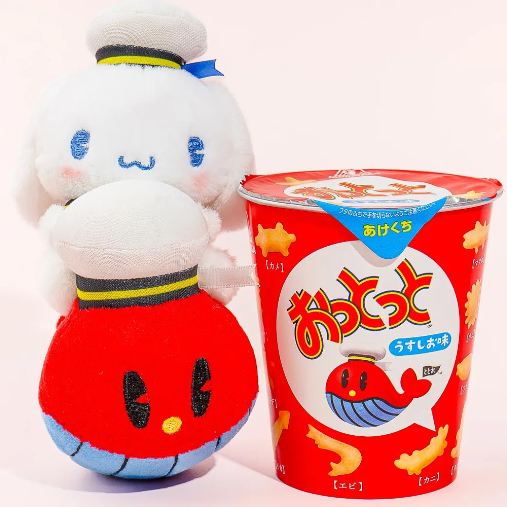 Ottotto x Sanrio Characters Plushie Charm & Crackers - Cinnamoroll