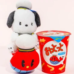 Ottotto x Sanrio Characters Plushie Charm & Crackers - Pochacco