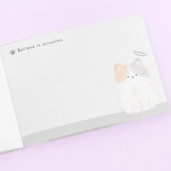 Pat My Tummy Cat Memo Pad
