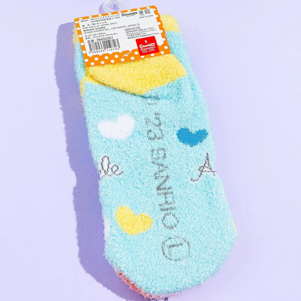 Pekkle Fuzzy Heart Socks