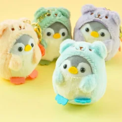 Penguin Bear Dress-Up Plushie Charm & Keychain