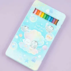 Penguin Colorful Pen Cafe Colored Pencil Set