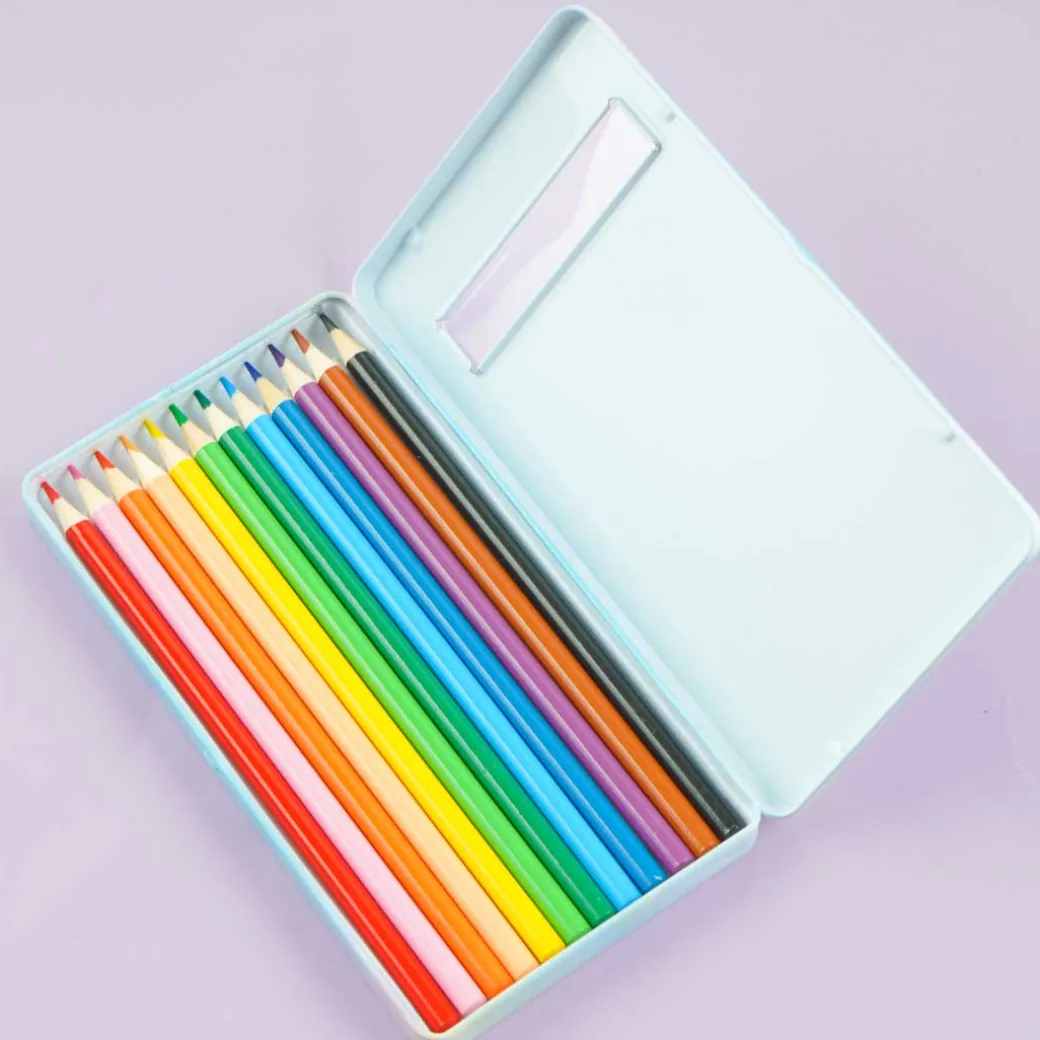 Penguin Colorful Pen Cafe Colored Pencil Set