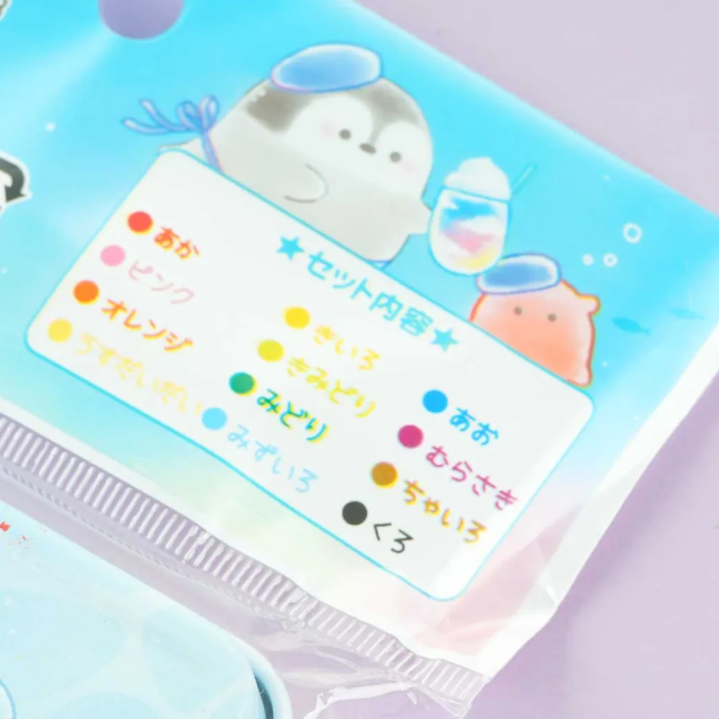 Penguin Colorful Pen Cafe Colored Pencil Set