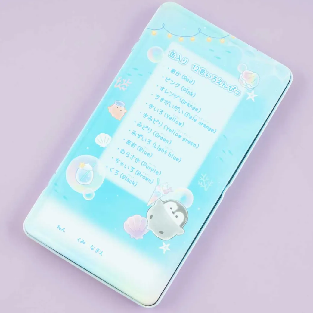 Penguin Colorful Pen Cafe Colored Pencil Set