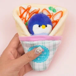 Penguin In Crepe Plush Charm - Mini