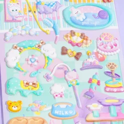Pet Grooming Salon Puffy Stickers