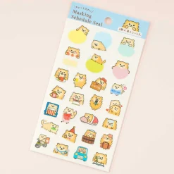 Pine Book Masking Schedule Sticker - Pomeranian / Large