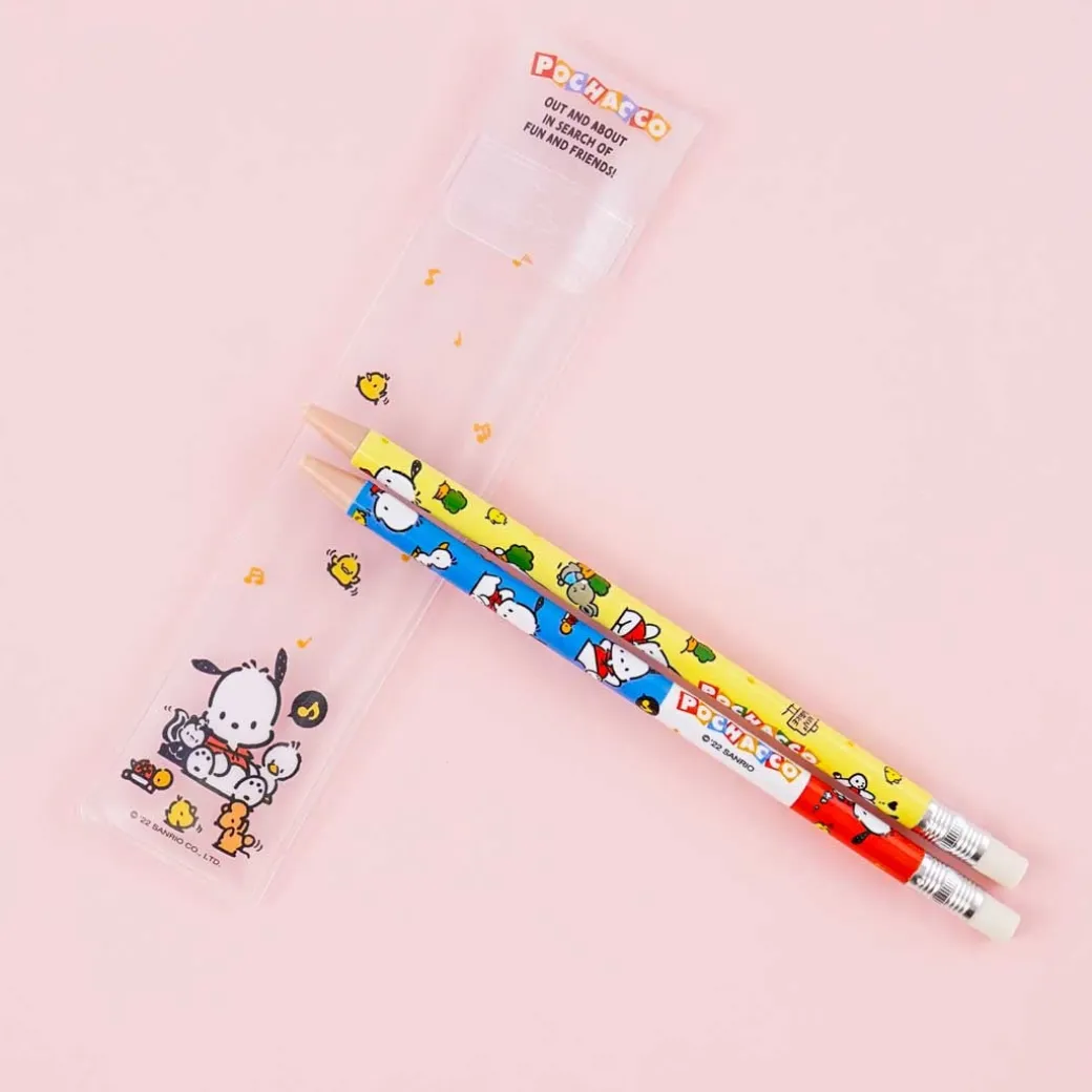 Pochacco & Friends Pencil Style Ballpoint Pen Set