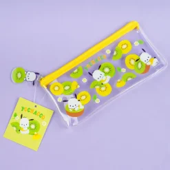 Pochacco & Kiwi Flat Clear Pen Case