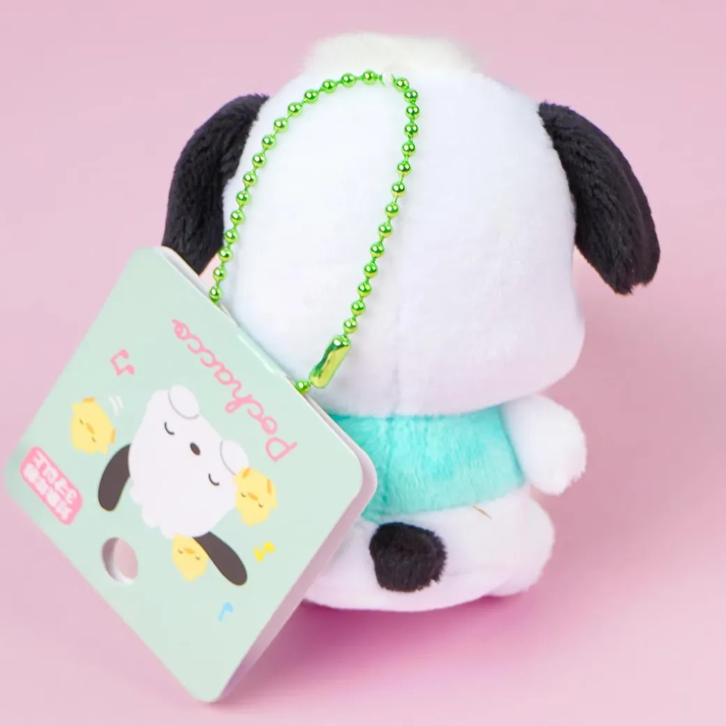 Pochacco & Pi-chans Plush Charm With Acrylic Badge