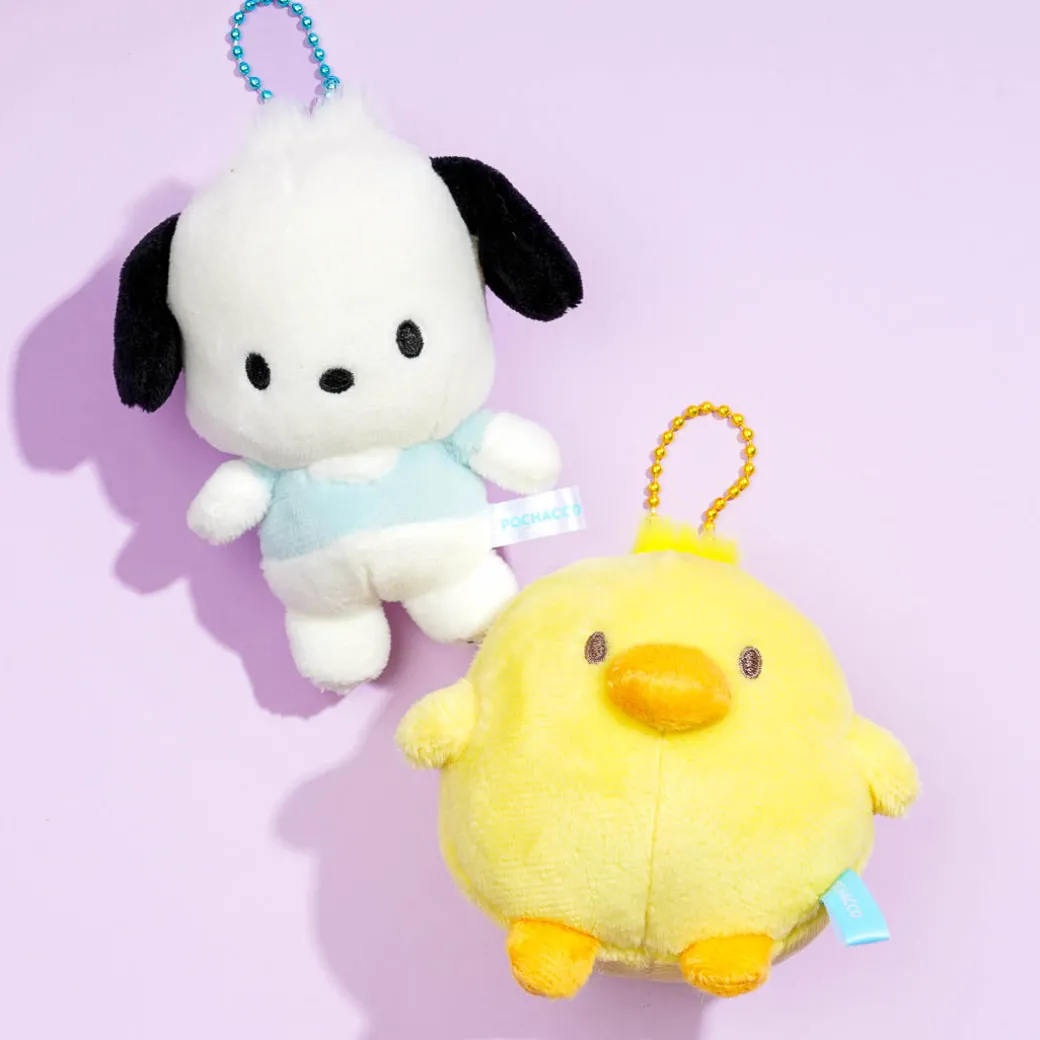 Pochacco & Piyo Plushie Charm Set