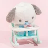 Pochacco Baby Plushie Charm With Rocking Chair