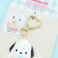 Pochacco Cupcake Heart Ring Custom Keychain