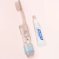 Pochacco Diamond Travel Toothbrush Set
