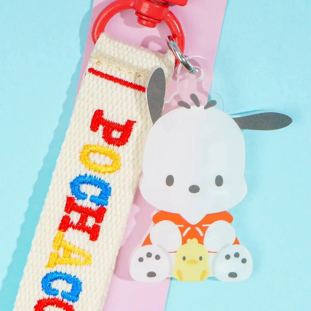 Pochacco Embroidered Tag Key Holder