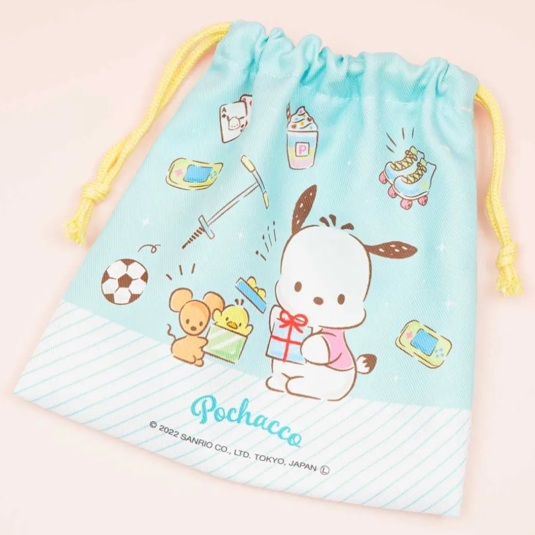 Pochacco Favorite Gifts Drawstring Pouch