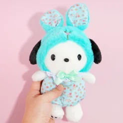 Pochacco Flower Blue Bunny Plushie - Medium