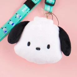 Pochacco Fluffy Coin Purse With Neck Strap