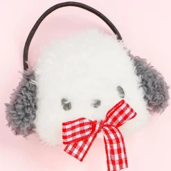 Pochacco Gingham Ribbon Hair Tie