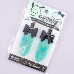 Pochacco Glitters & Bows Barrette Set