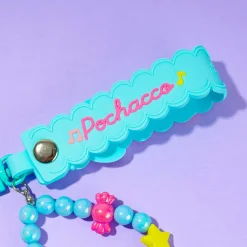 Pochacco Keychain With Beaded Bracelet