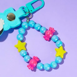 Pochacco Keychain With Beaded Bracelet
