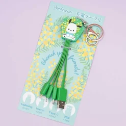 Pochacco Multi-Charging Cable Keychain