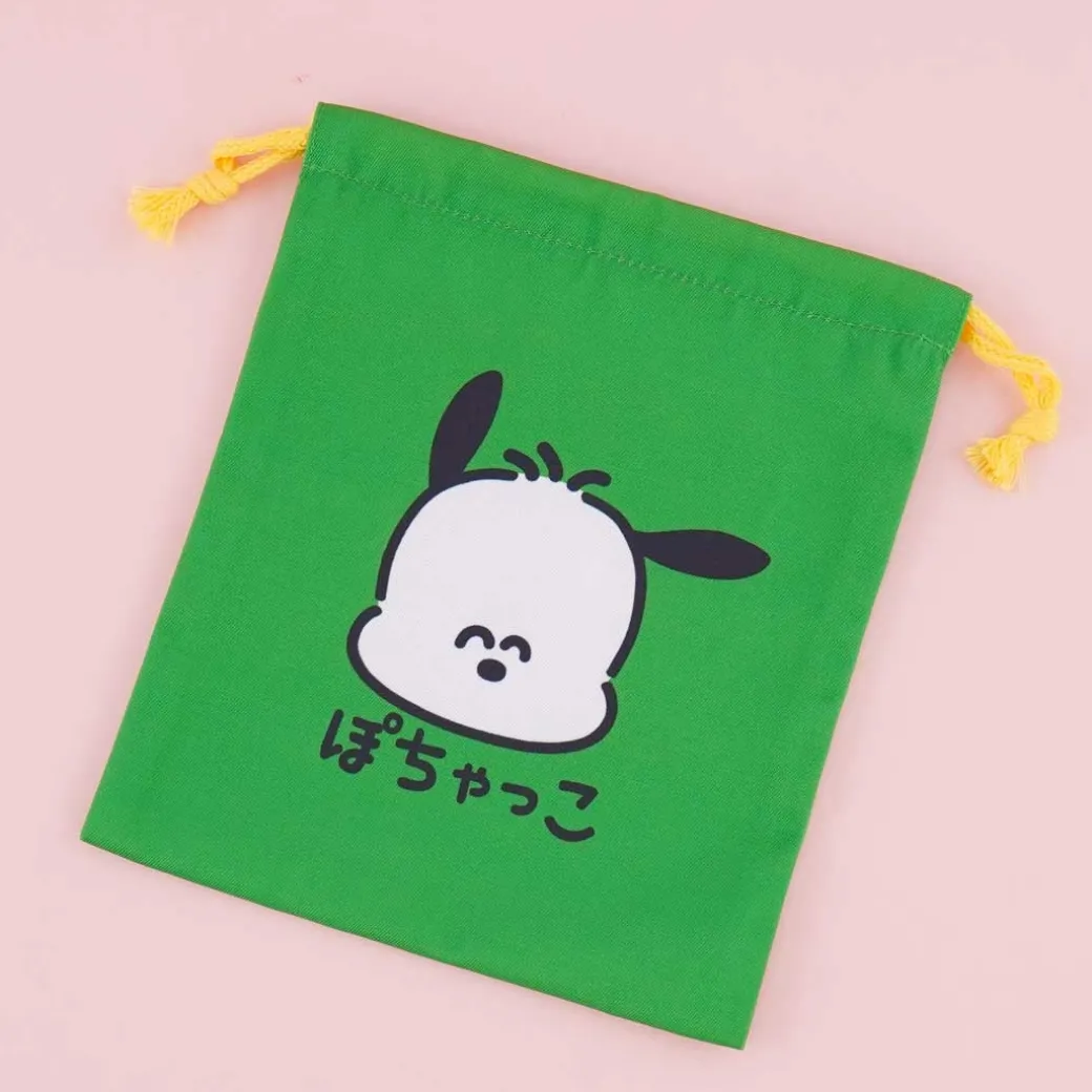 Pochacco Oekaki-San Drawstring Pouch