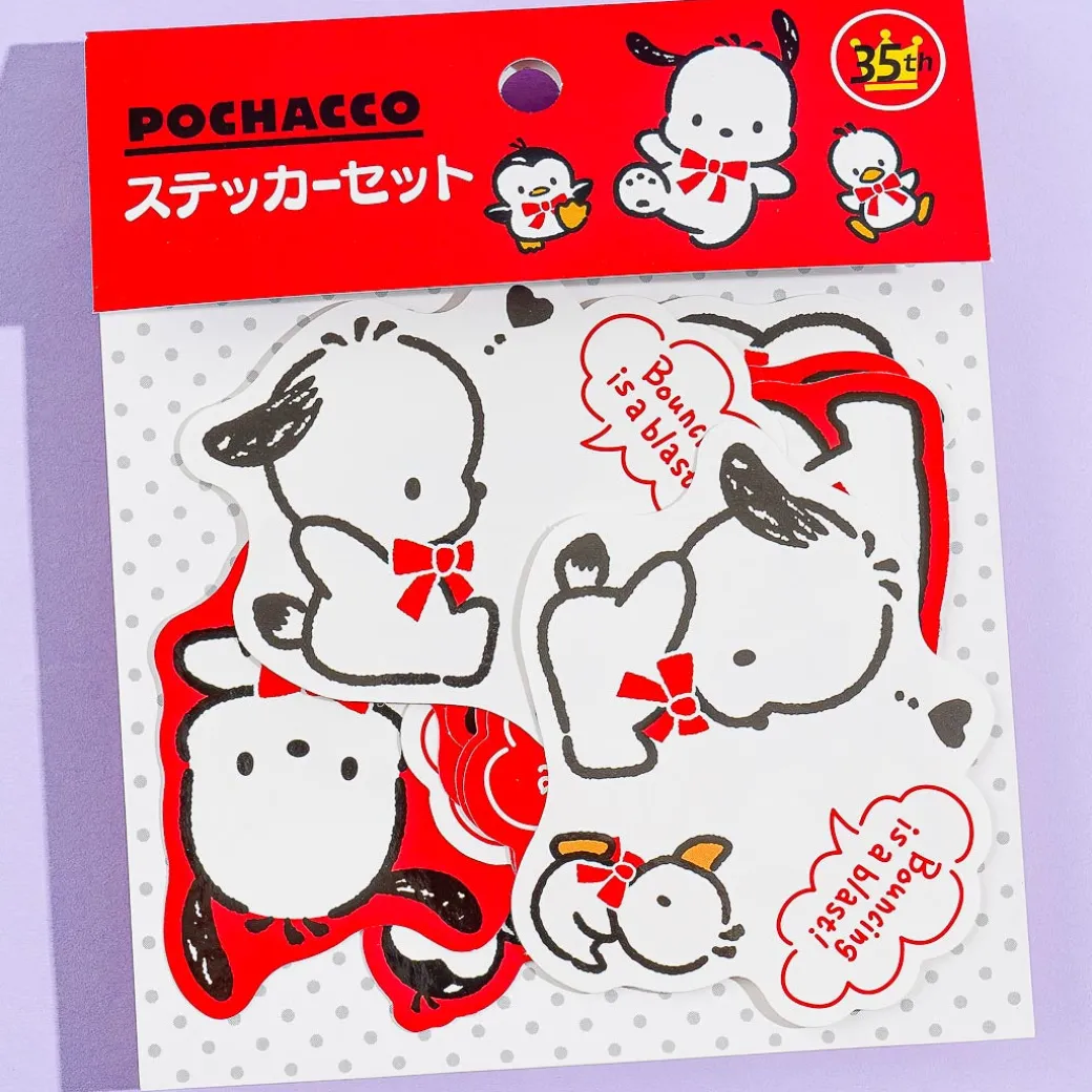 Pochacco Red Ribbon 35th Anniversary Sticker Pack