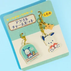 Pochacco Retro Acrylic Charm Set - 2 pcs
