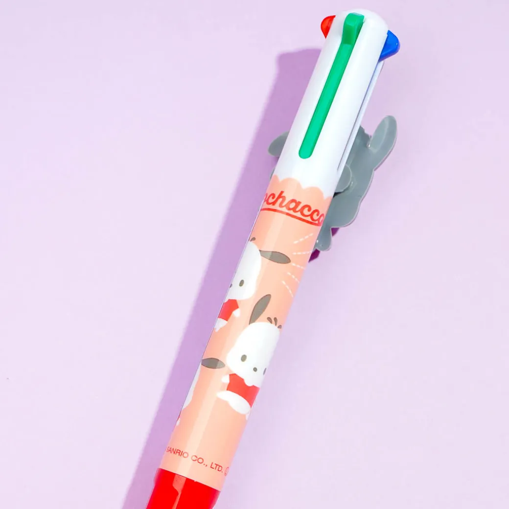 Pochacco Rubber Charm 4-Color Ballpen