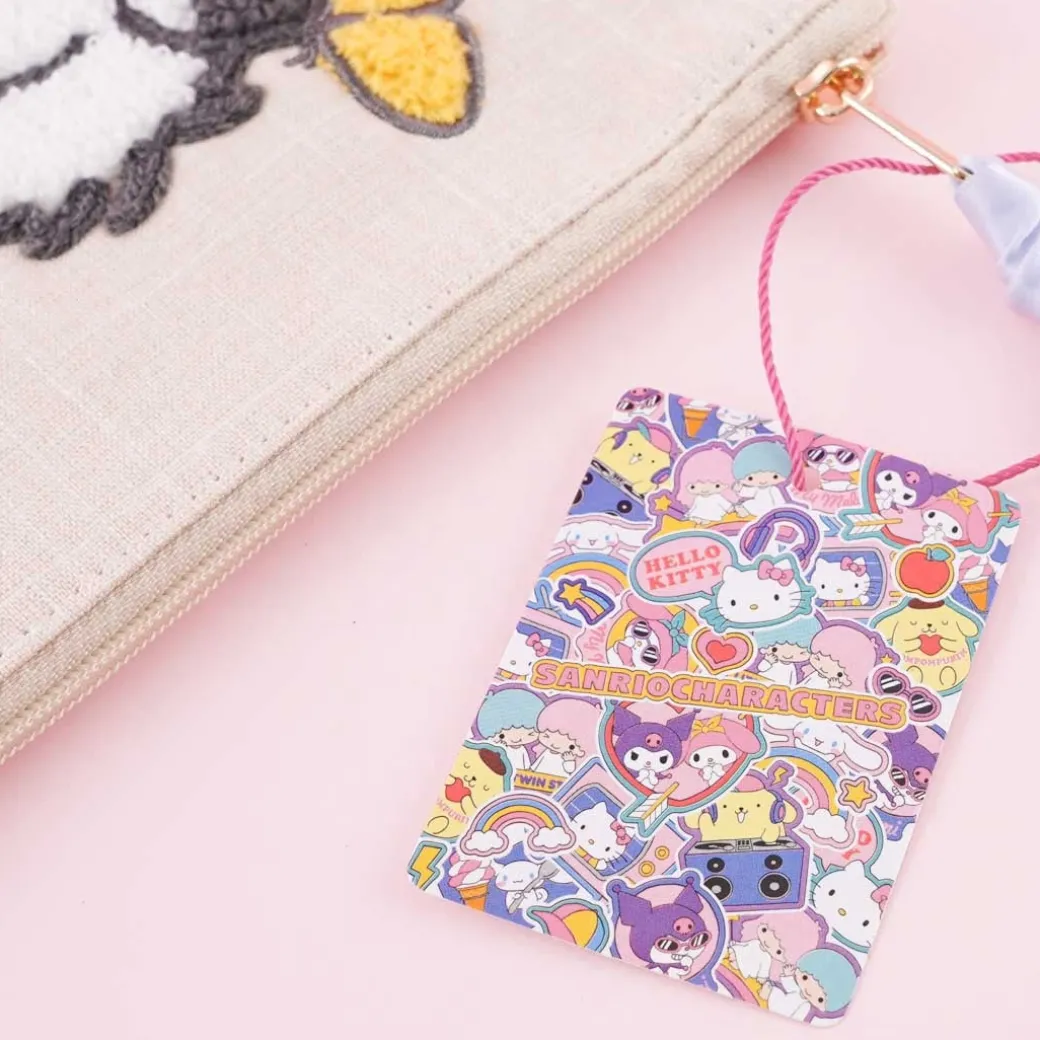 Pochacco Sagara Embroidery Flat Pouch