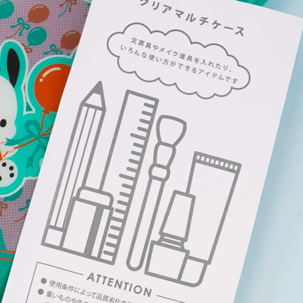 Pochacco Showa Retro Series Clear Multi-Case