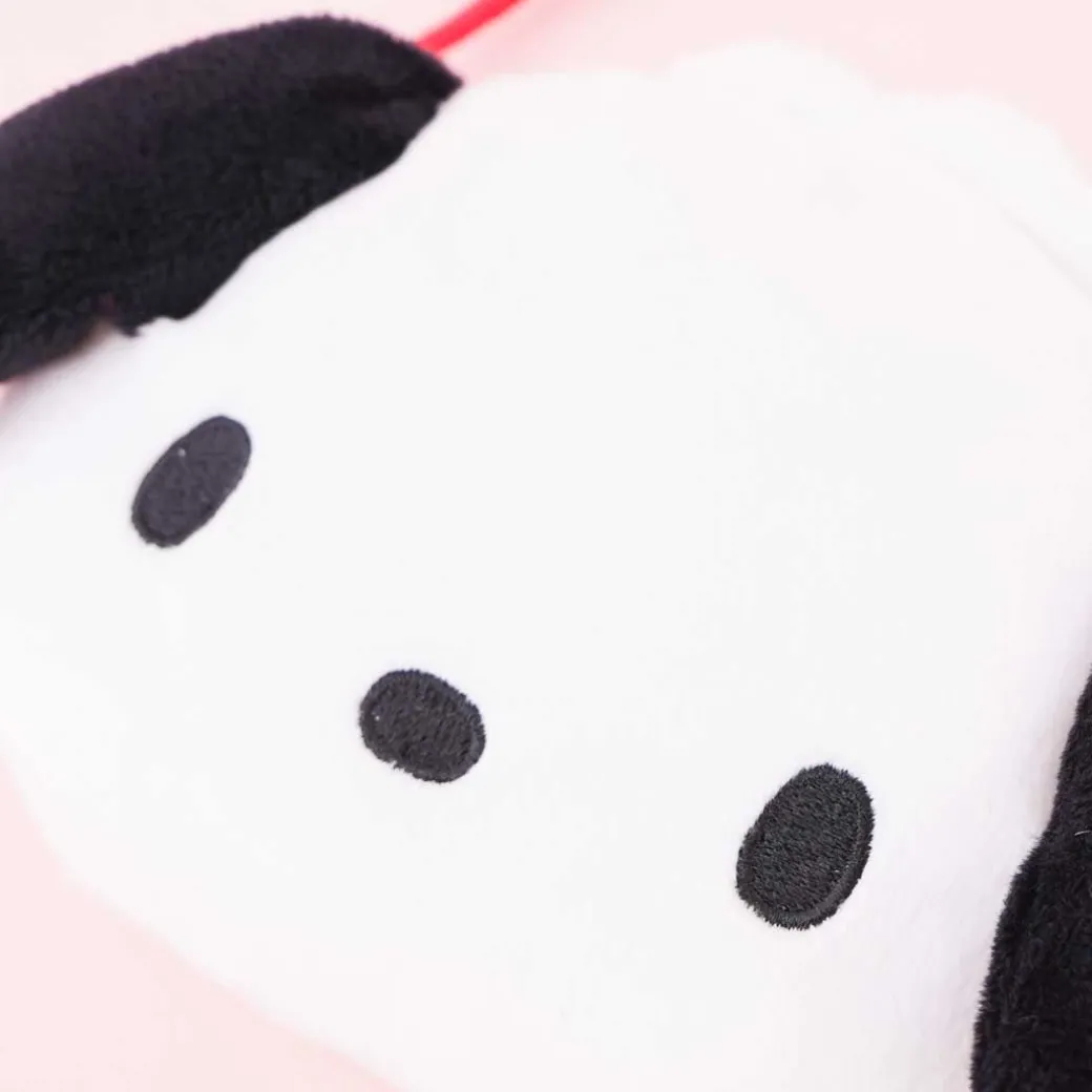 Pochacco Soft Face Pouch With Neck Strap