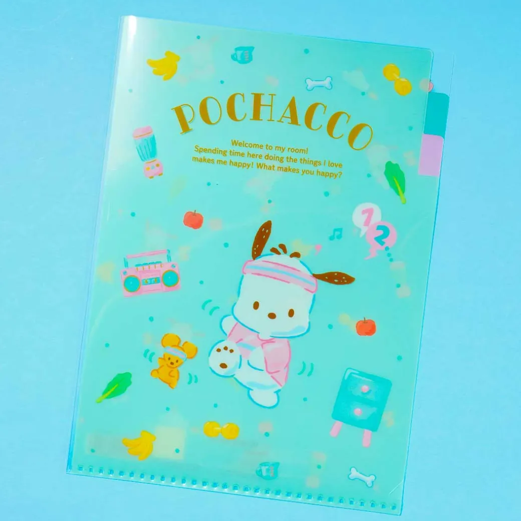 Pochacco Stay Fit Multi Pocket A5 File Folder