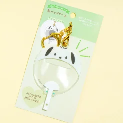 Pochacco Uchiwa Fan Can Badge Case
