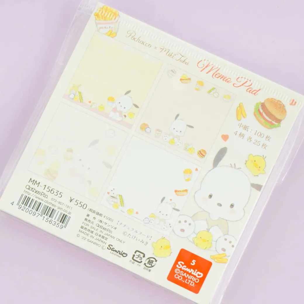 Pochacco x Miki Takei Memo Pad