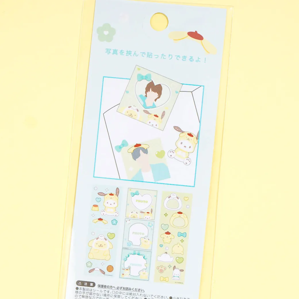 Pochacco x Pompompurin Frame Deco Stickers